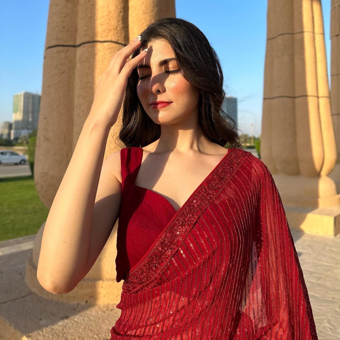 Sari rojo Kareena